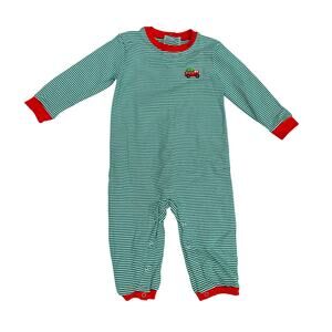NWT Itsy Bitsy 18M Christmas Fire Truck Romper